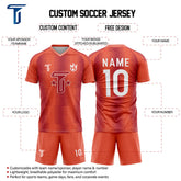 Red Glow Soccer Jersey custom content